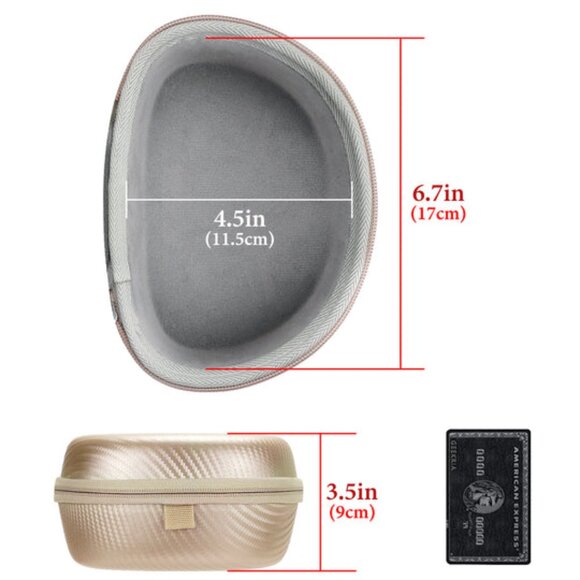 Hard Shell Case for Beats Solo Headphones Gold - Picture 5 of 5